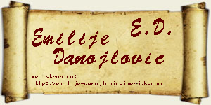 Emilije Danojlović vizit kartica
